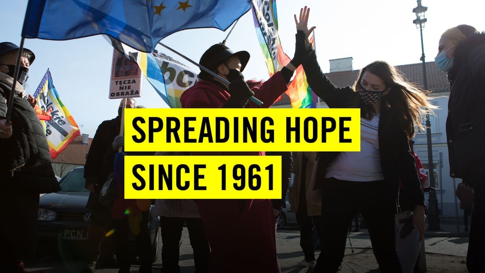 Zum 60-Jahr-Jubiläum erzählt Amnesty International Erfolgsgeschichten der Menschenrechte.