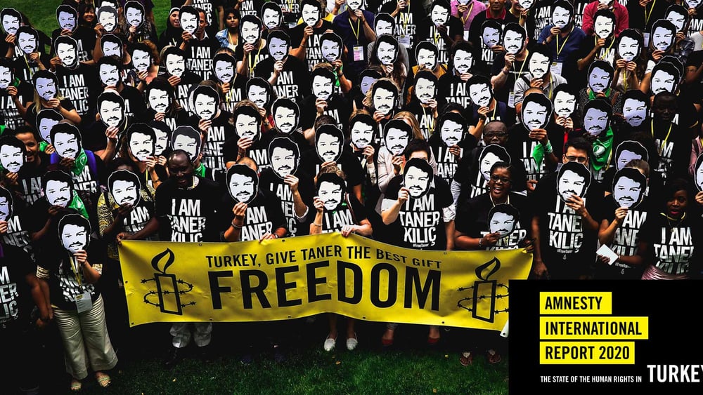 Weltweit wurde für die türkischen Menschenrechtsverteidiger*innen mobilisiert, dennoch wurden sie im sogenannten Büyükada-Prozess schuldig gesprochen. © Amnesty International