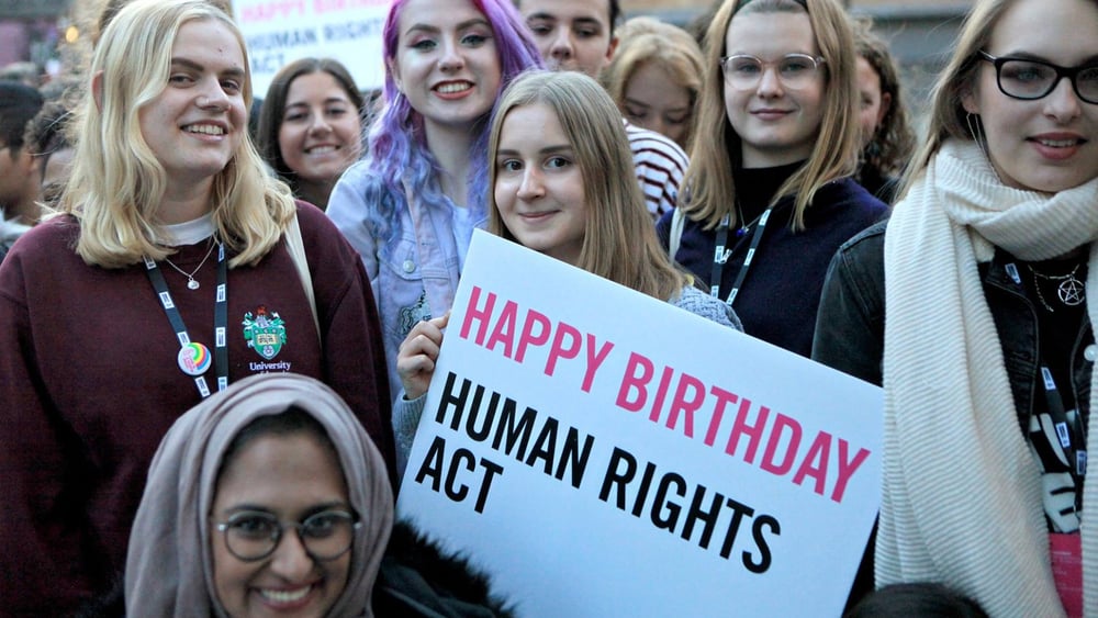 Feier zum Jubiläum des Human Rights Acts © Amnesty International UK