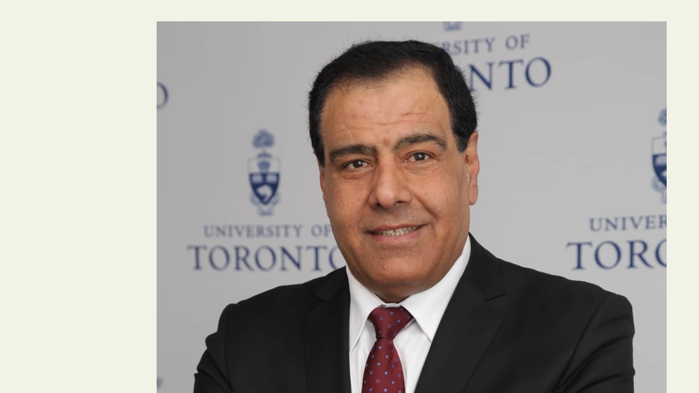 Prof. Dr. Abuelaish lors d'une conférence à l'Université de Toronto.