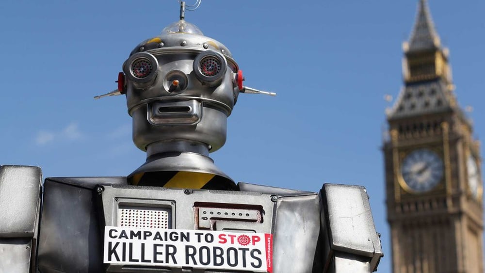 Neuf États appellent à une interdiction préventive des systèmes d'armes autonomes et soixante-cinq ont exprimé des préoccupations à leurs propos, dont la Suisse. © Oli