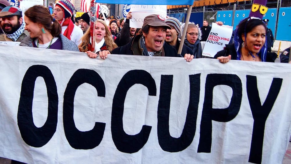 Aux États-Unis, il existe des mouvements populistes tant à droite qu’à gauche. Le mouvement Occupy, qui a démarré en 2011, a contribué au bon score du candidat de la gauche populiste, Bernie Sanders, aux primaires de la présidentielle. © Daryl L./Shutterstock.com