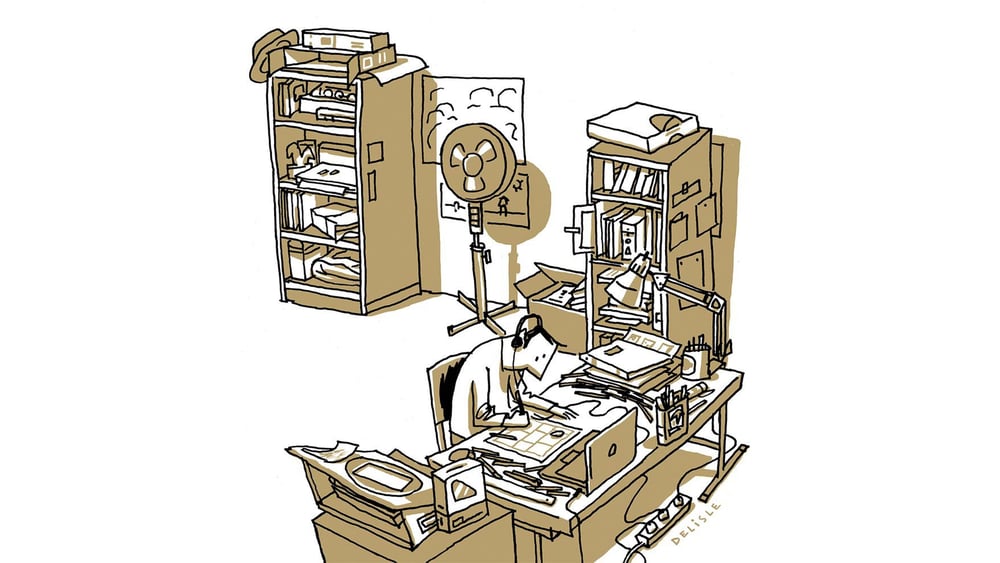 De passage à Genève comme invité d’honneur du Festival du film et forum international des droits humains (FIFDH), le bédéiste Guy Delisle nous parle de ses sources d’inspiration. © Guy Delisle