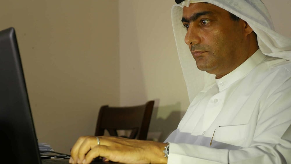 L’activiste émirati Ahmed Mansoor est, en 2011 déjà, la cible d’un logiciel malveillant qui siphonne les données de son ordinateur.© Martin Ennals Foundation