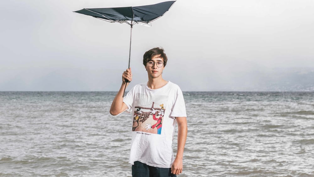 Hamza, le gymnasien de Morges, se bat pour le climat, mais également pour les migrant·e·s. ©Nicolas Schopfer