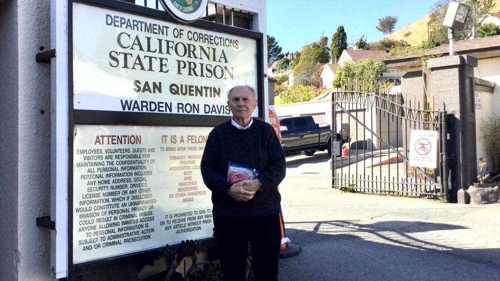 Claudio Marinucci après sa quatorzième visite à N.I. Sequoyah à la prison d’État de San Quentin, située au nord de San Francisco. ©zvg
