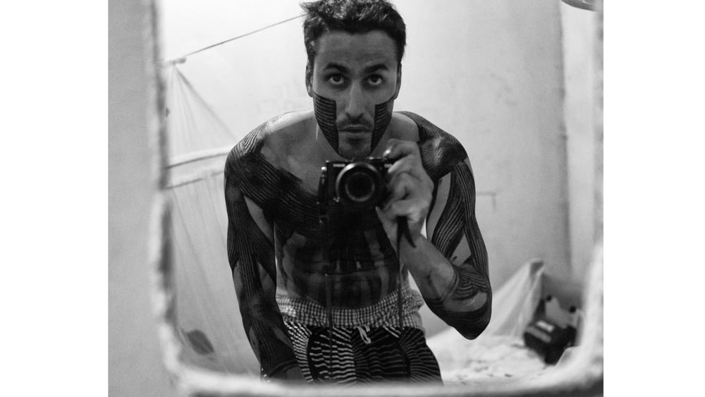 Aurélien Fontanet a participé au rituel Xikrin de peinture corporelle © DR