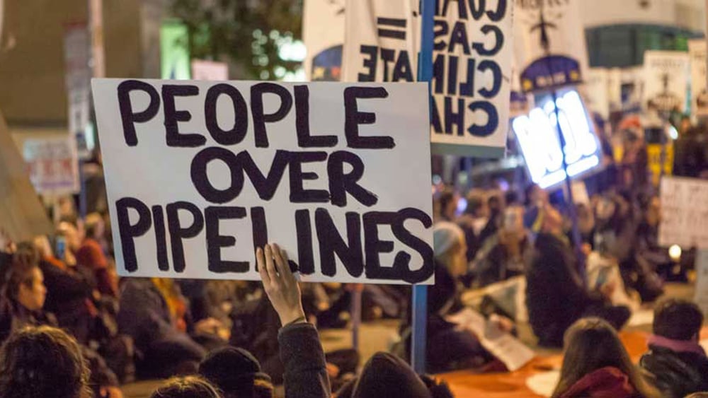 Manifestation contre le Dakota Access Pipeline. © Wikicommons