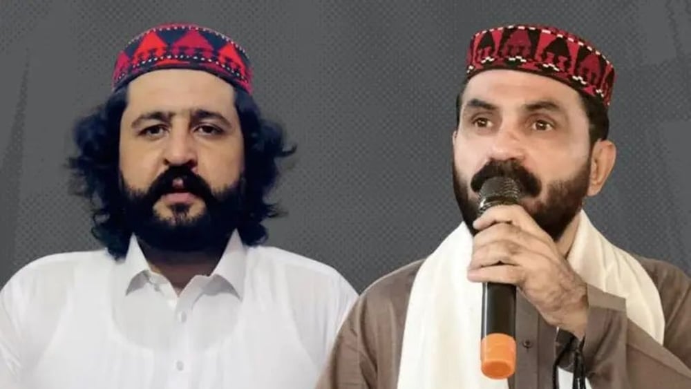 Portraits de Hanif Pashteen et Noor Ullah Tareen