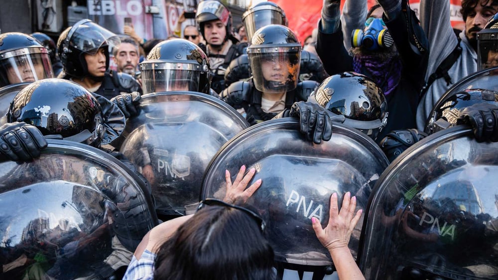 Violente opération policière à Buenos Aires © Getty