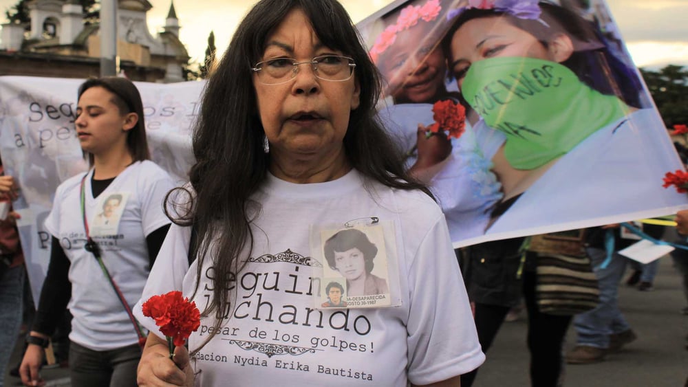 Yanette Bautista, sœur de Nydia Erika Bautista disparue et fondatrice de la «Fundación Nydia Erika Bautista» (FNEB) © Droits réservés