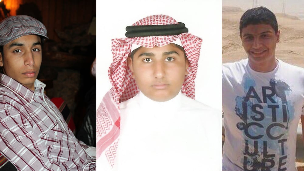 Ali al-Nimr,  Dawood al-Marhoon, Abdullah al-Zaher (de gauche à droite) © Privés