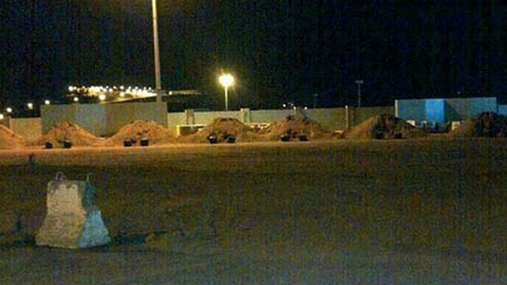 Monticules de sables, mis en place pour des exécutions en Arabie saoudite. © Amnesty International