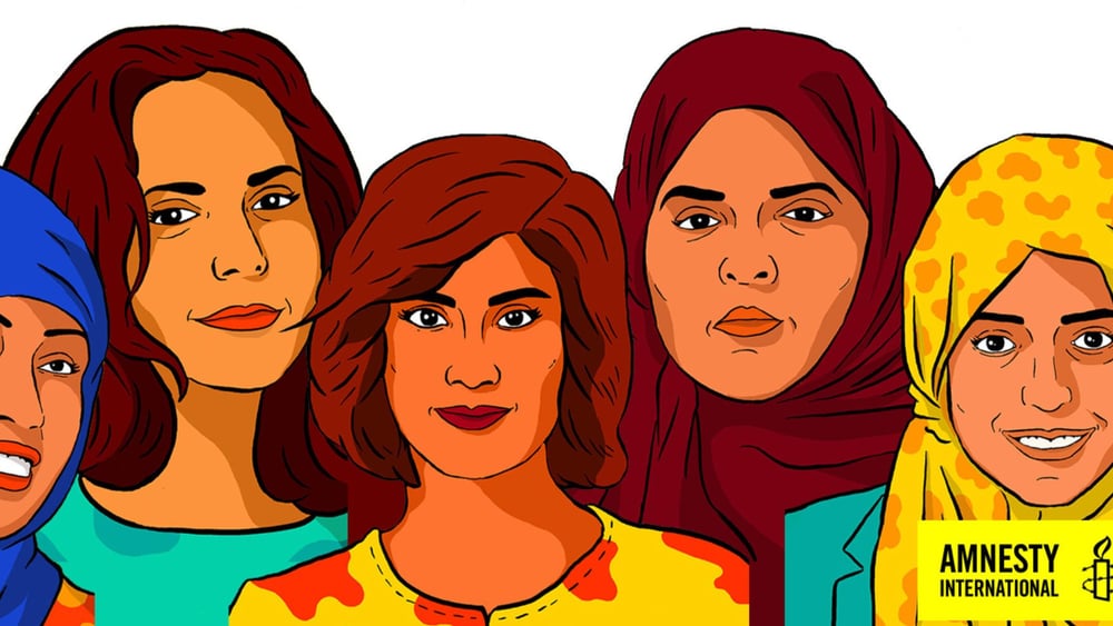 Loujain al-Hathloul, Iman al-Nafjan, Aziza al-Youssef, Samar Badawi et Nassima al-Sada ont fait campagne pour les droits des femmes à conduire et contre le système de tutelle en Arabie saoudite. © Amnesty International
