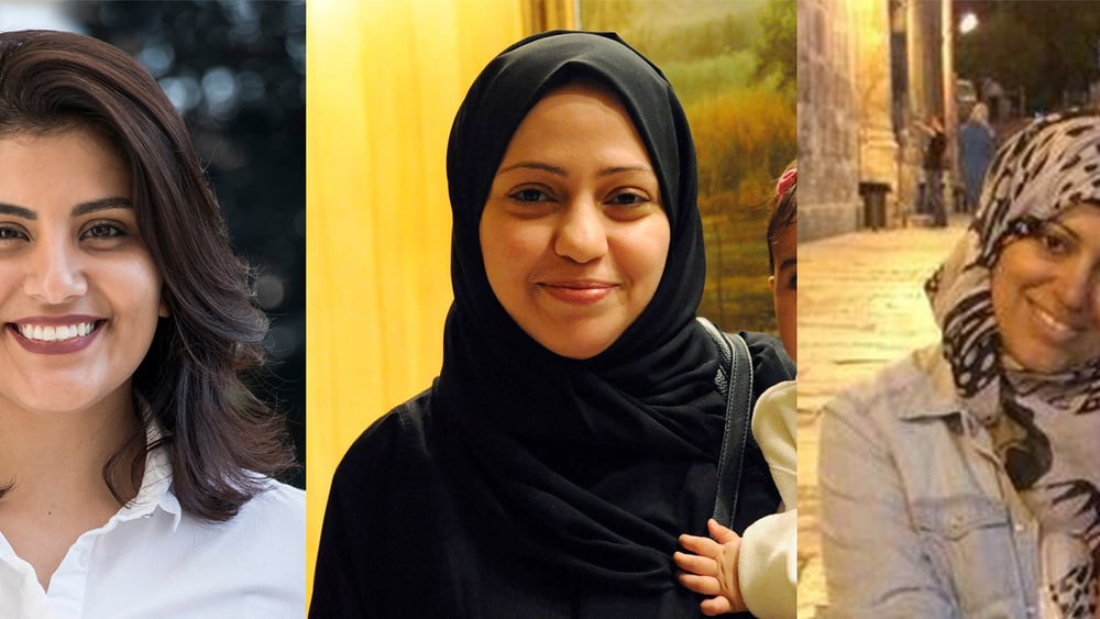 De gauche à droite: Loujain al-Hathloul, Samar Badawi et Nassima al-Sada © Privé