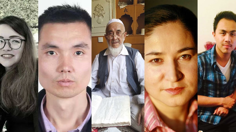 Hayrigul, Shattyq, Abiden, Rahile et Yiliyasijiang ont «disparu» ou sont détenu·e·s arbitrairement, comme un million d'autres personnes - voire plus - dans la région du Xinjiang. / Cliquez sur l'image pour plus d'informations sur les cinq cas sélectionnés.© Droits réservés
