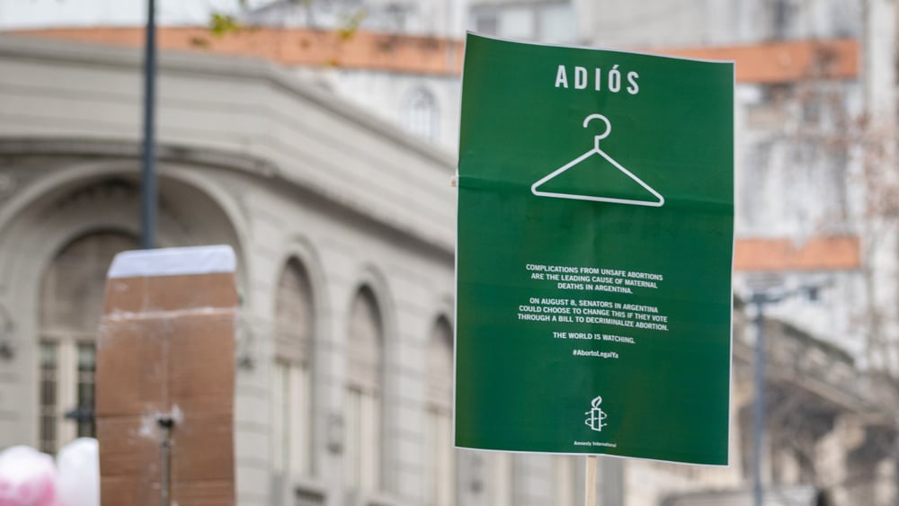 Marche pour légaliser l'avortement, le 8 mars 2018. © Amnistia Internacional Argentina - Demian Marchi