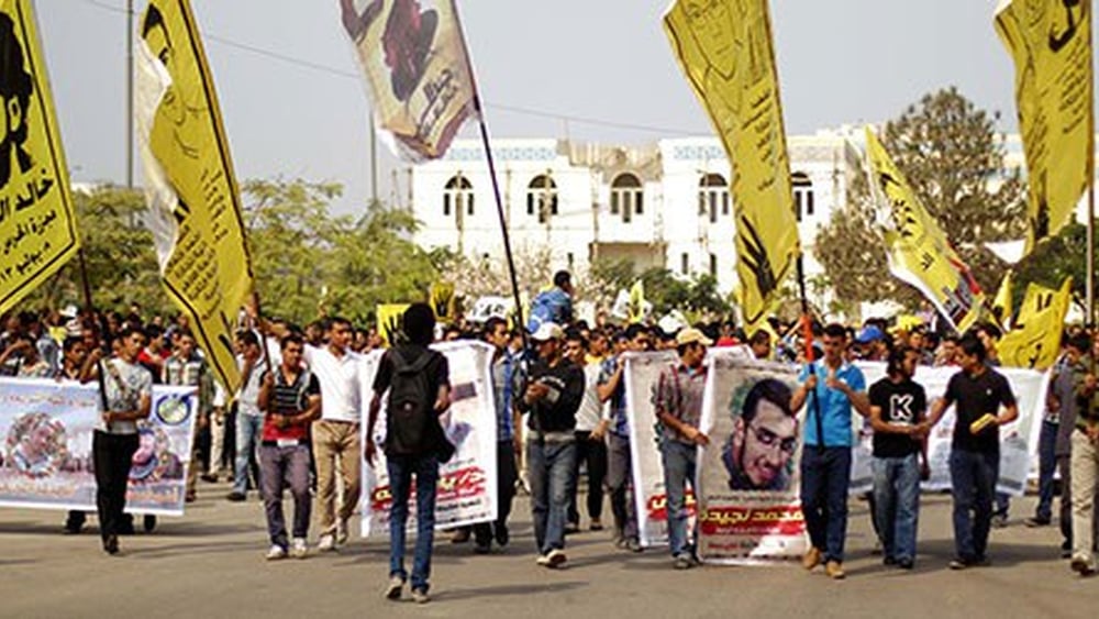 Au moins vingt-sept personnes ont été tuées lors de manifestations qui se sont tenues entre le 23 et le 26 janvier 2015. © Alaa Elkamhawi / Demotix
