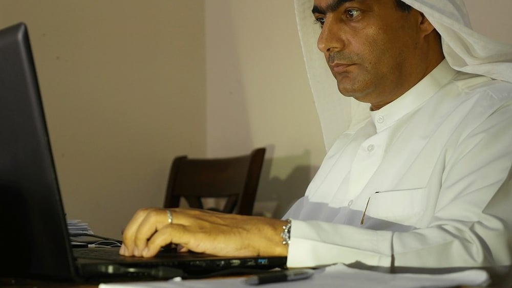 Ahmed Mansoor a été récompensé par le prix Martin Ennals 2015, pour son travail de défense des droits humains aux Émirats arabes unis. © Martin Ennals Foundation.