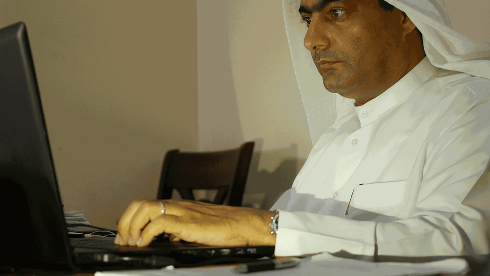 Ahmed Mansoor vient d'être récompensé par le prix Martin Ennals, pour son travail de défense des droits humains aux Émirats arabes unis. © Martin Ennals Foundation.