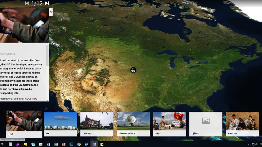 Screenshot du site avec la carte interactive. © AI