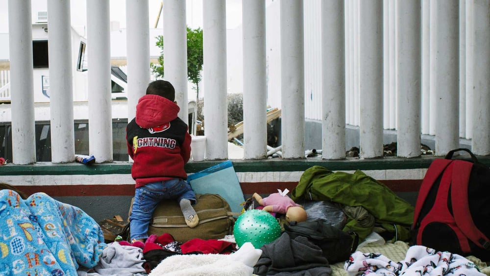 Migrants à Tijuana, ville mexicaine de l'Etat de Basse-Californie. © Sergio Ortiz/Amnesty International