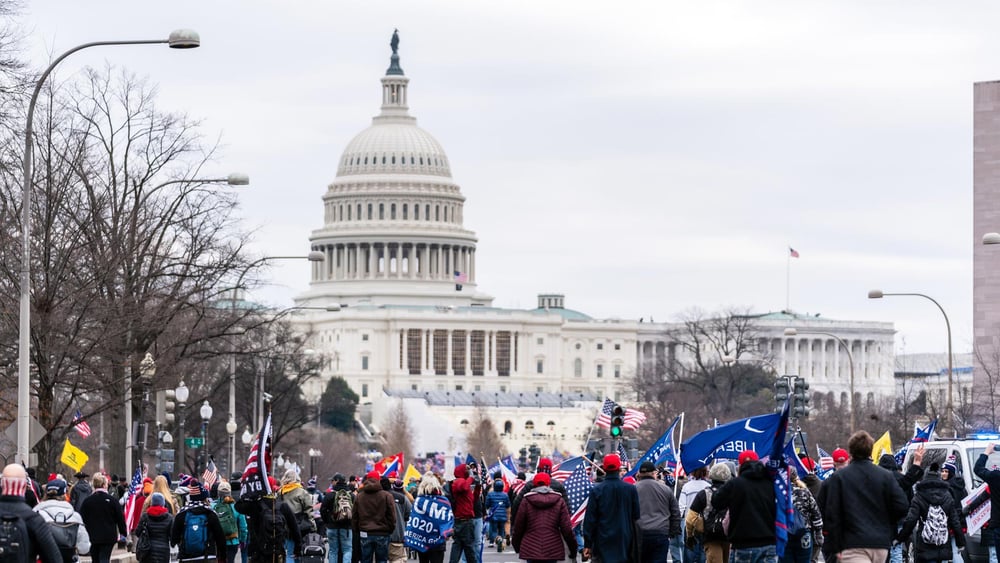 Les partisans et partisanes de Donald Trump ont pris d'assaut le Capitole à Washington le 6 janvier 2021. © bgrocker/shutterstock.com