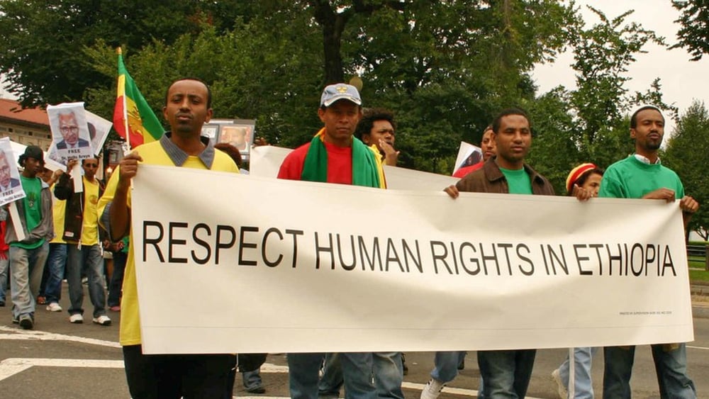 Les droits humains doivent aussi être respectés en Ethiopie: les manifestants le demandaient déjà en 2006. © Elvert Xavier Barnes