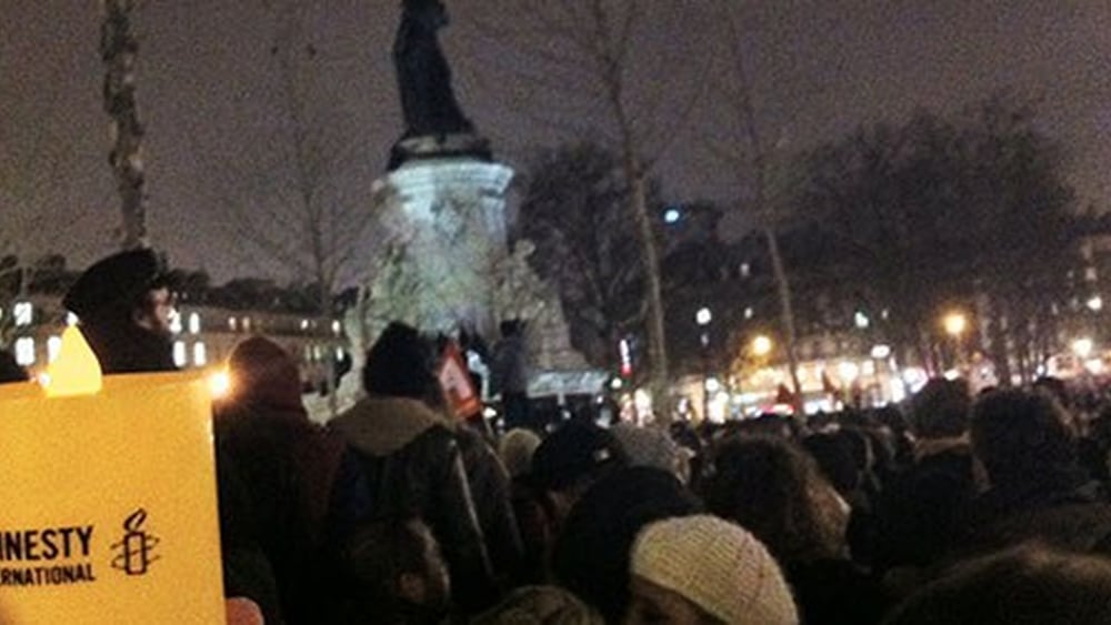 Les dirigeants mondiaux ont défendu la liberté d'expression à Paris, elles doivent veiller à ne pas violer elles-mêmes ce droit. © Amnesty International
