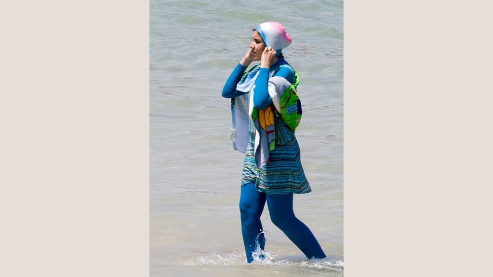 Une femme habillée d'un Burkini © Giorgio Montersino