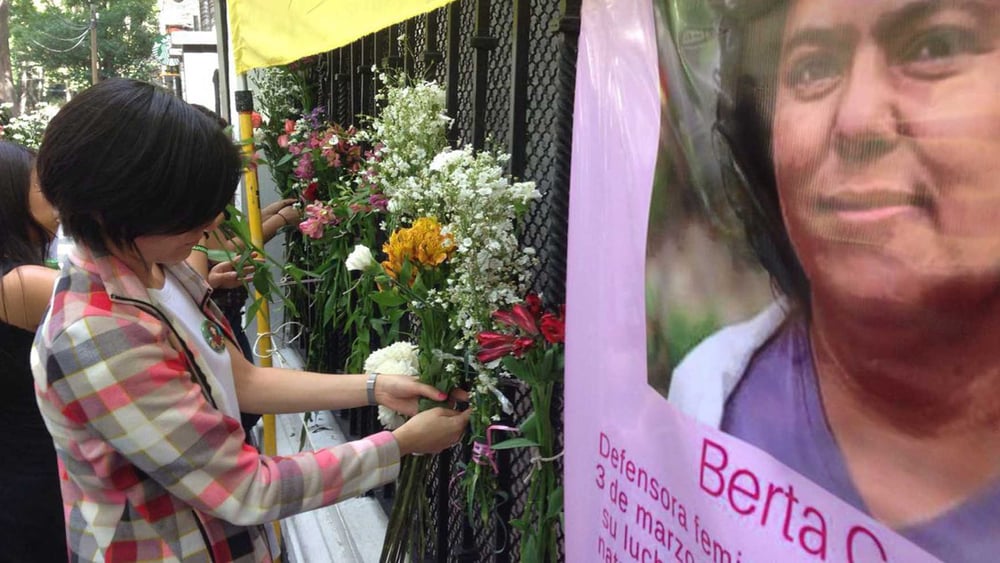 Action globale «Justice pour Berta Cáceres» © Amnesty International