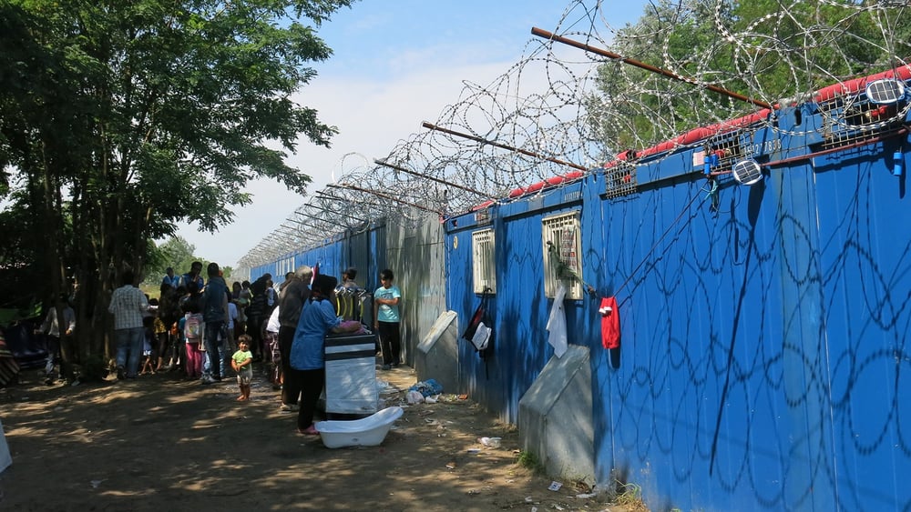 Le 16 septembre 2015, Ahmed H. était partie les centaines de réfugiés bloqués près du poste-frontière de Röszke/Horgoš lorsque des affrontements ont éclaté avec la police hongroise. © Amnesty International