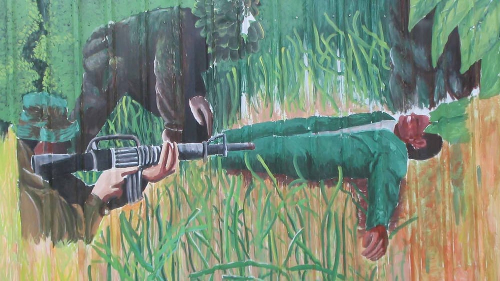 Peintures murales à Port Moresby, Indonésie © Amnesty International