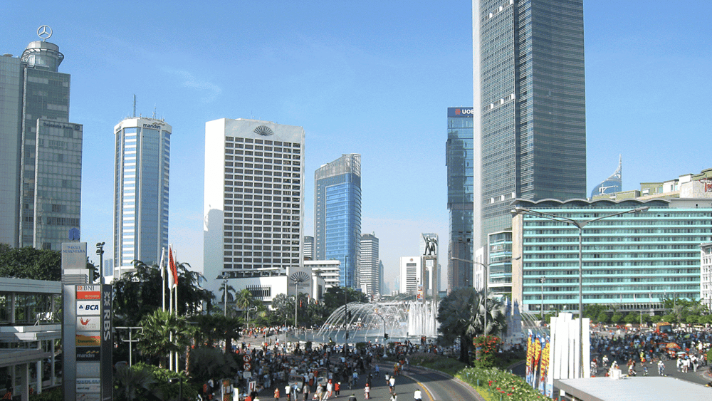 Une série d'explosions et de fusillades à Djakarta a fait au moins sept morts, dont cinq assaillants présumés. © Wikicommons