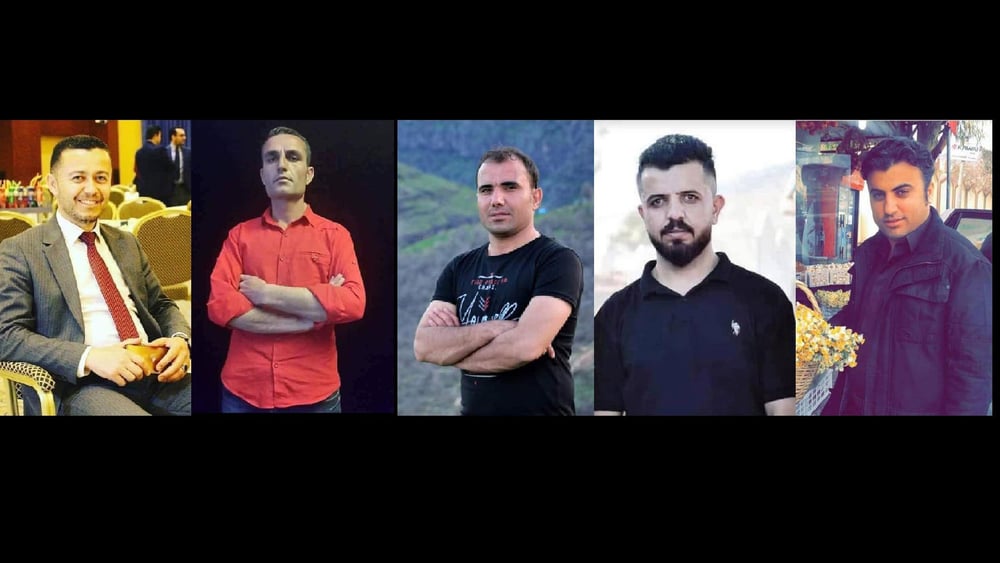 Shvan Saeed, Ayaz Karam, Guhdar Zebari, Hariwan Issa und Sherwan Sherwani (de gauche à droite). © Droits réservés