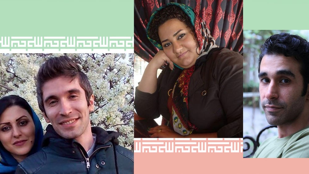 Arash Sadeghi et Golrokh Ebrahimi Iraee / Atena Daemi / Omid Alishenas (de gauche à droite) © Droits réservés