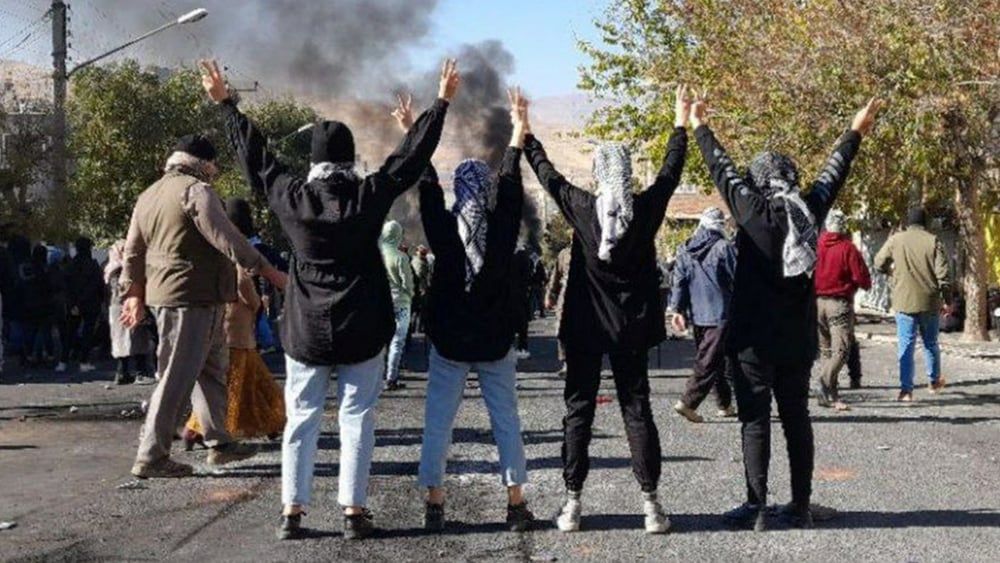 Manifestations à Mahabad, dans la province d'Azerbaïdjan occidental à majorité kurde, le 20 novembre 2022 © DR