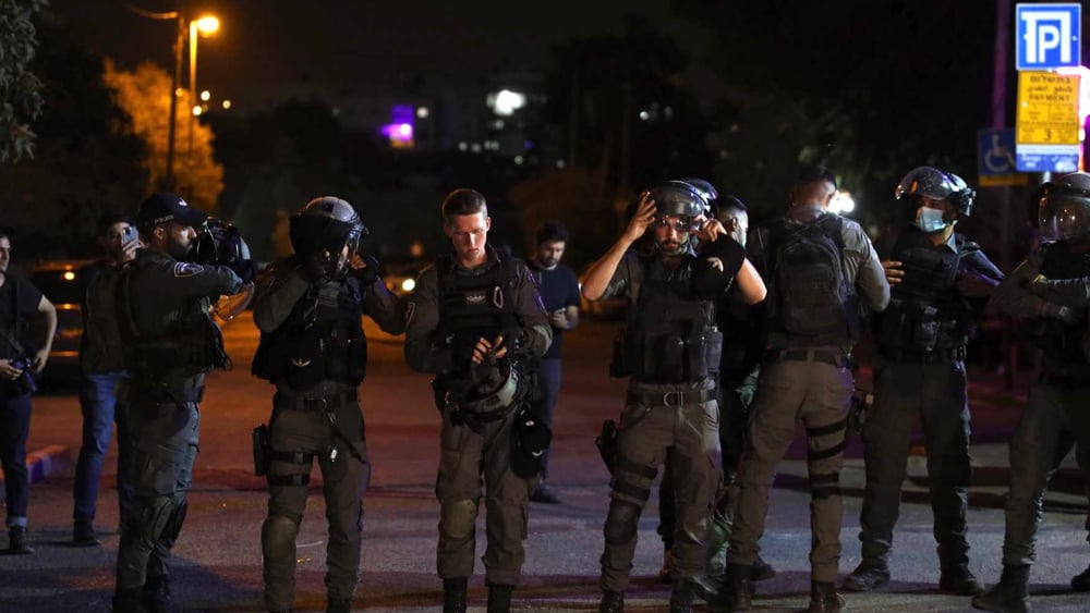 Les résidents palestiniens du quartier de Sheikh Jarrah, à Jérusalem-Est occupée, ont organisé des manifestations pacifiques contre l'expulsion forcée imminente de quatre familles palestiniennes. En face, la police israélienne s'est montrée brutale, faisant de nombreux blessés. © Amnesty International