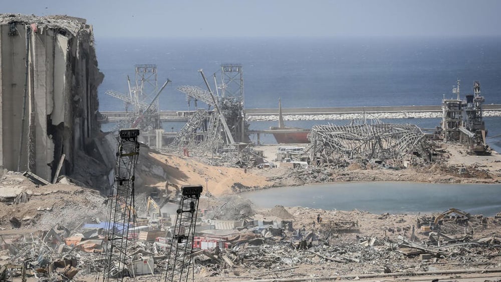 Le port de Beyrouth, là où l'explosion a eu lieu. © wikicommons /  Mehrnews.com