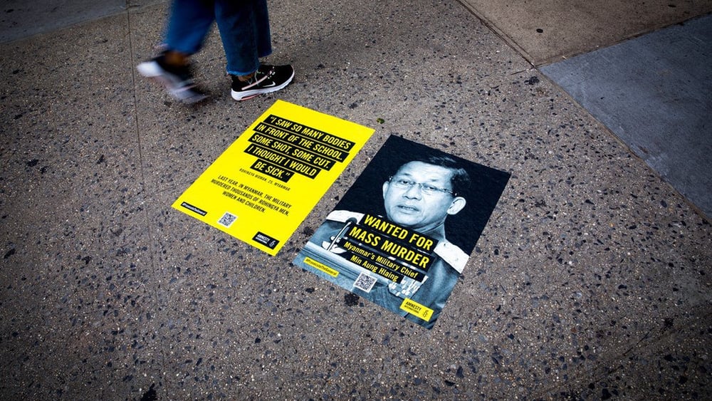 Le général Min Aung Hlaing. © Amnesty International