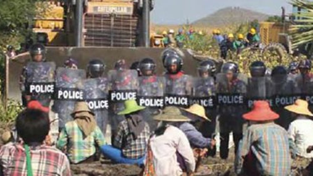 L'extraction de cuivre au Myanmar a entraîné de nombreuses expulsions forcées et une grave pollution, détruisant ainsi les moyens de subsistance de milliers de personnes. © Amnesty International
