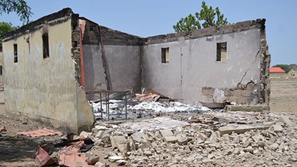 Le 14 avril 2014, deux cent trente-sept lycéennes ont été enlevées et l'école de Chibok a été incendiée par Boko Haram © Droit réservés