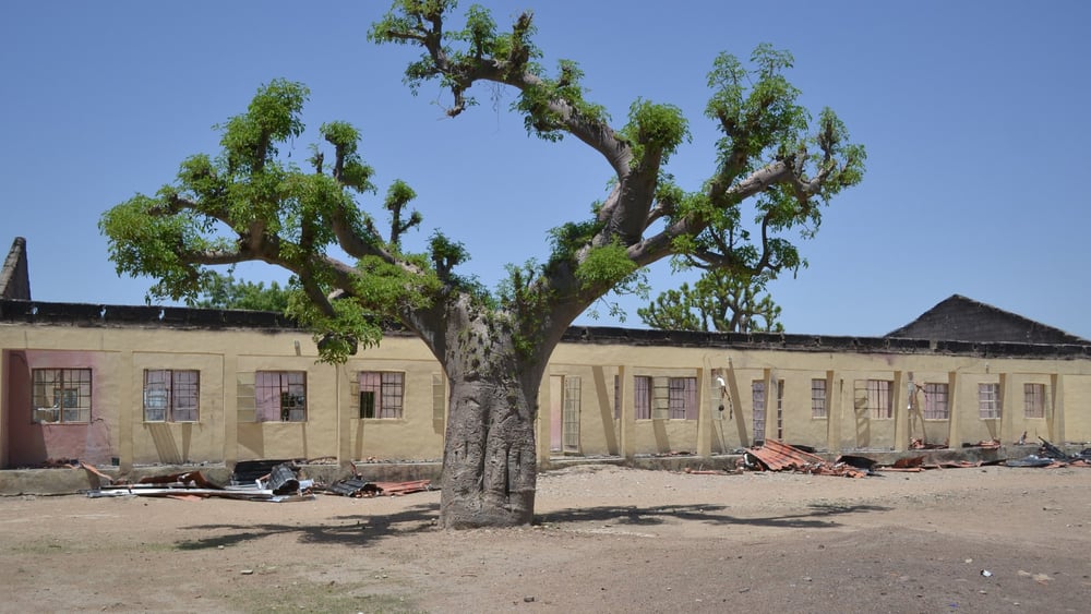L'école de Chibok dans laquelle 276 lycéennes ont été enlevées en avril 2014 est resté fermée, comme beaucoup d'autres dans le pays. © DR