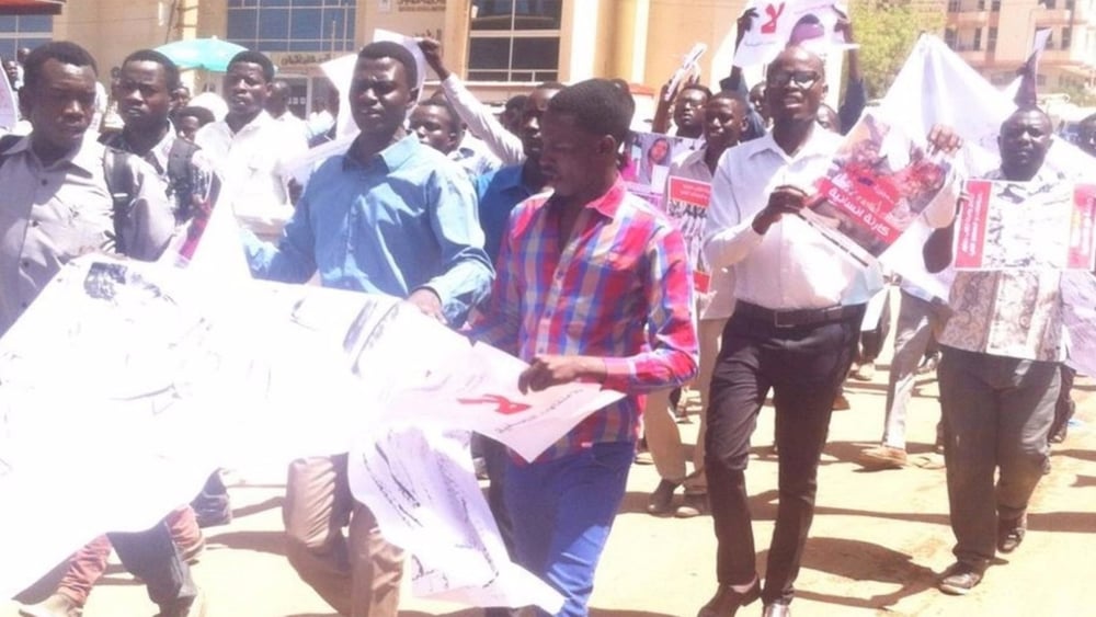 Des dizaines d'étudiants sont tués, blessés et expulsés des universités depuis 2014 pour s'être mobilisés contre les violations des droits humains au Darfour. © Darfur Students’ Association