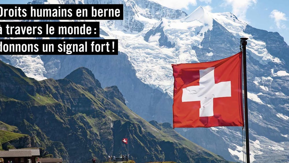 Les droits humains sont menacés : Donnons un signal fort! © AICH