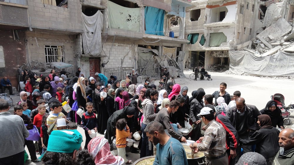 Le jeune requérant débouté par la Suisse a dû fuir les conditions inhumaines dans le camp de Yarmouk, en Syrie. © Rame Alsayed