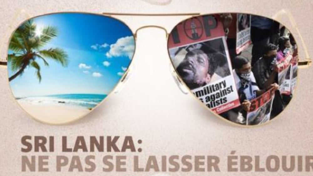 Malgré les promesses du gouvernement, la situation des droits humains au Sri Lanka reste problématique (campagne de 2013) © AI