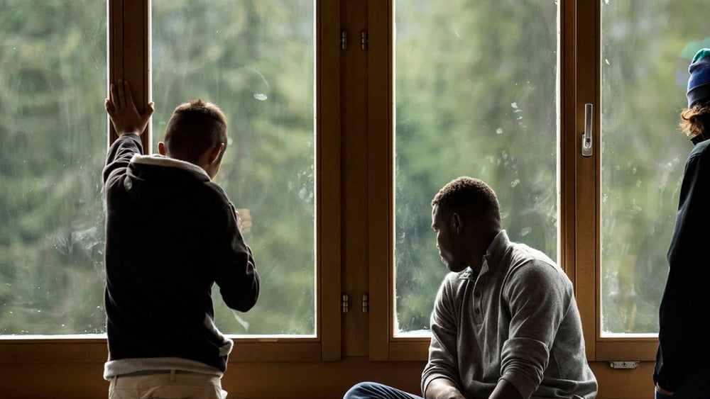 Un centre d'asile à Glaubenberg, 2016. © KEYSTONE/Alexandra Wey