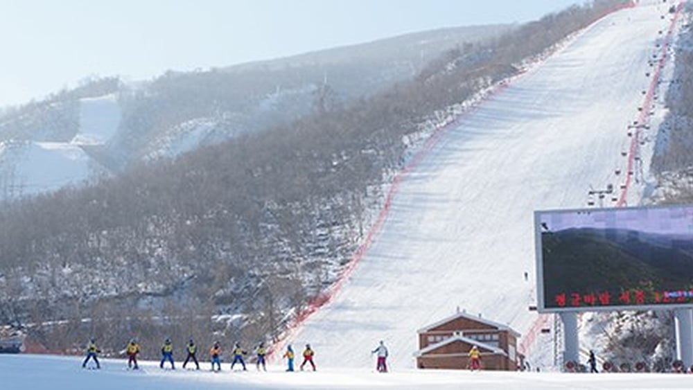 La Corée du Nord a massivement investi dans une station de ski au Masikryong, inaugurée en 2014. © Uri Tours / Creative Commons