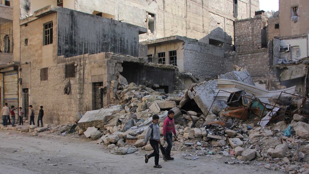 Les forces gouvernementales syriennes, avec l'appui de la Russie, ont attaqué et bombardé des civils à Alep, en Syrie, faisant des milliers de blessés et de morts. © Amnesty International / Khalil Hajjar